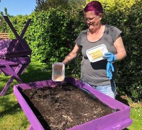 The 53-year-old says she has waited 30 years for a food garden to be launched. Picture: Sarah Pambour