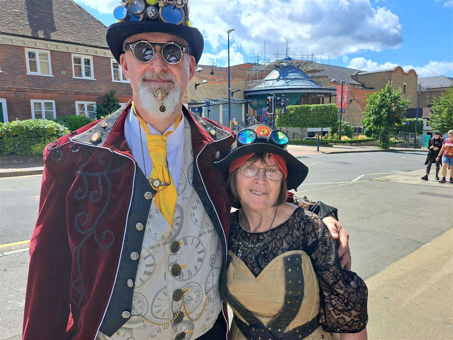 Steam punks: Jackie and Nigel Alford from Larkfield