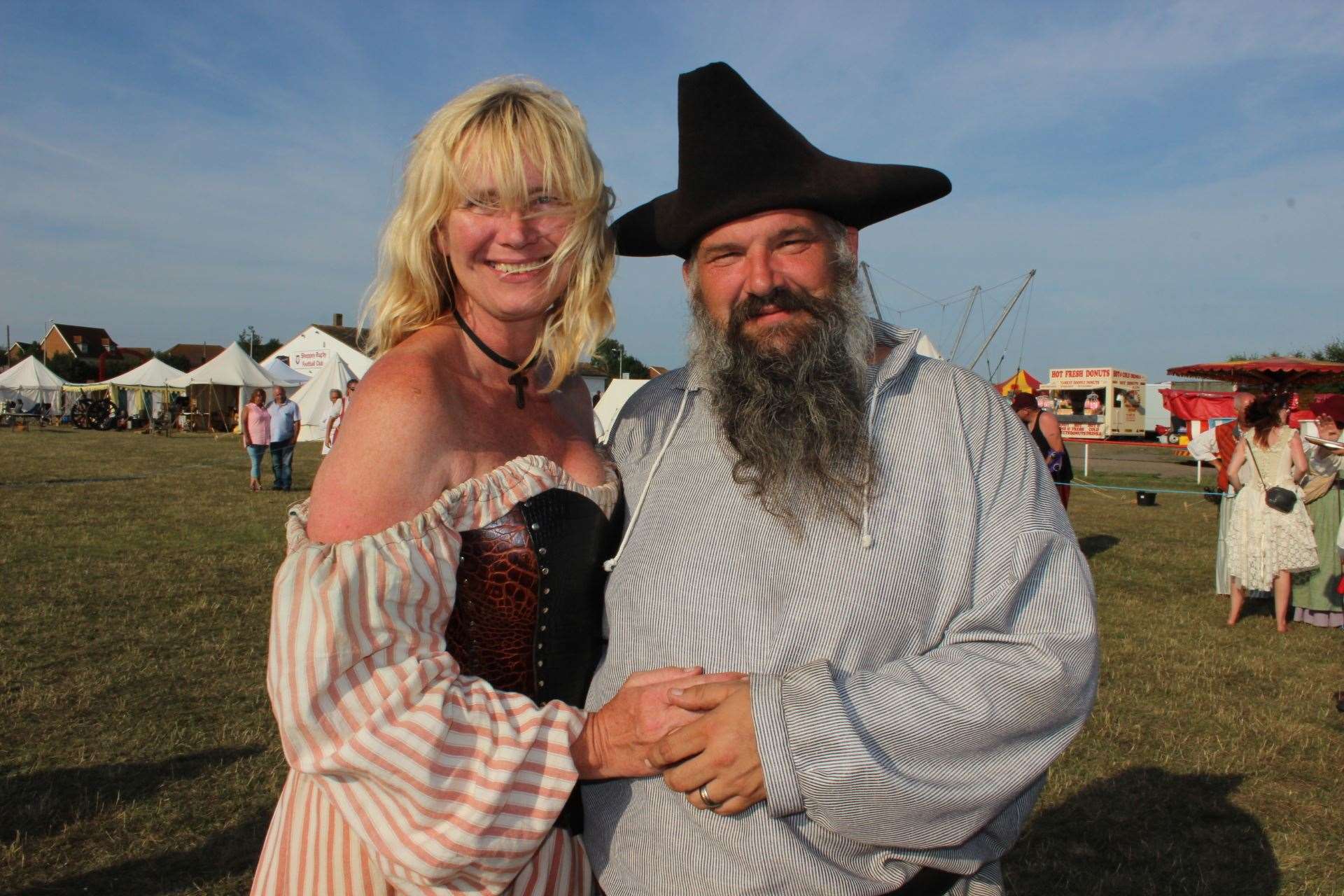 June and Adrian Collins, organisers of the Sheppey Pirates Festival at the Sheppey Rugby Club ground in 2018. Picture: John Nurden (11293279)