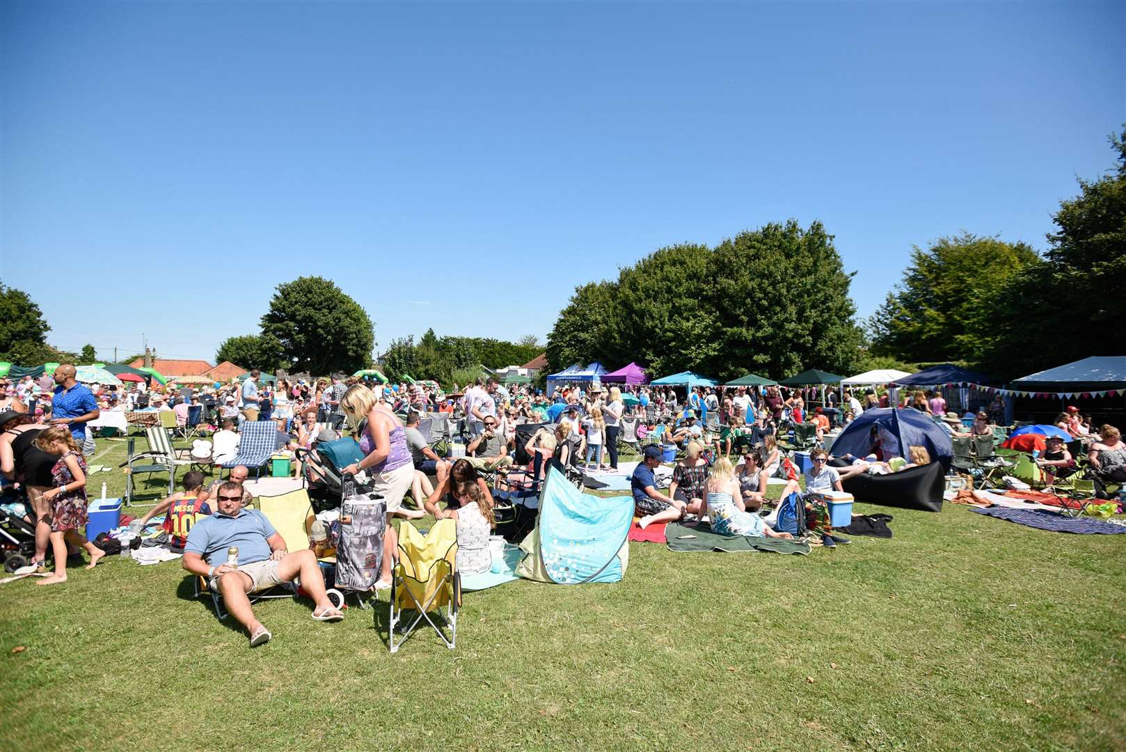 Festival revellers sun bathed at a past Kingsdown Rocks festival at Kingsdown & Ringwould Primary School