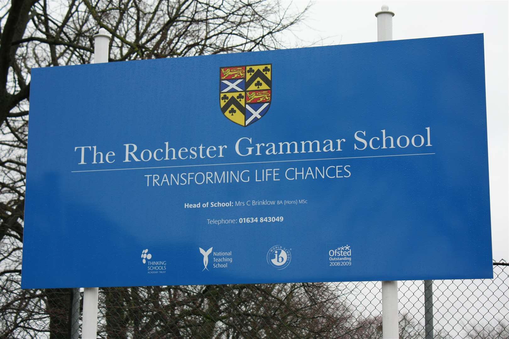 Rochester Grammar School in Maidstone Road, Rochester