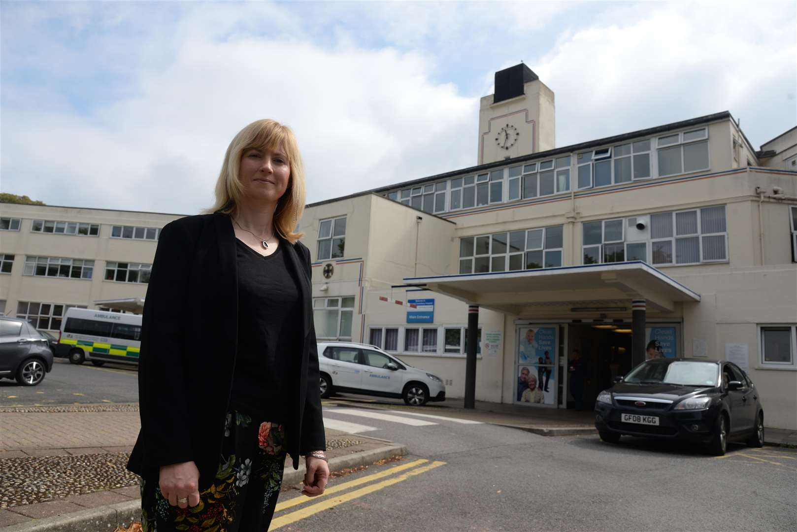 Rosie Duffield MP at Kent & Canterbury Hospital. Picture: Chris Davey FM4895186 (1535649)