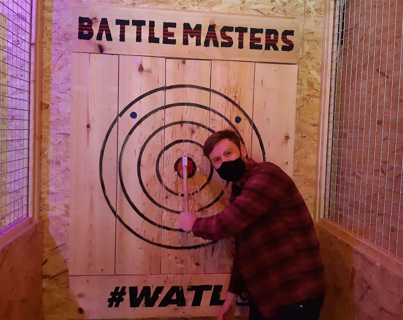 Our reporter Sean Delaney tries his hand at urban axe throwing