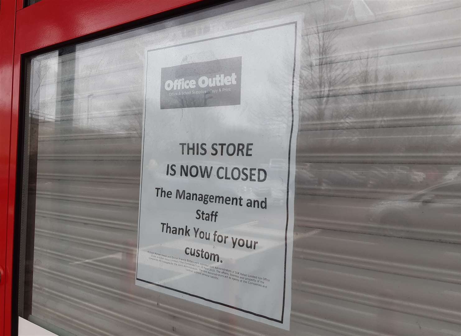 Office Outlet was previously Staples, but closed last year