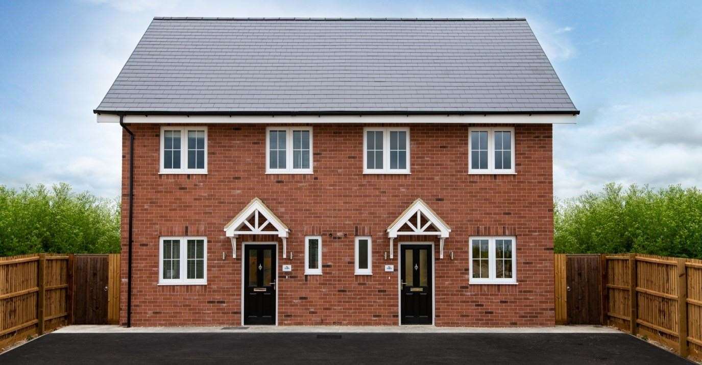 What the Public Sector zero carbon homes in Oak Road, Murston, will look like