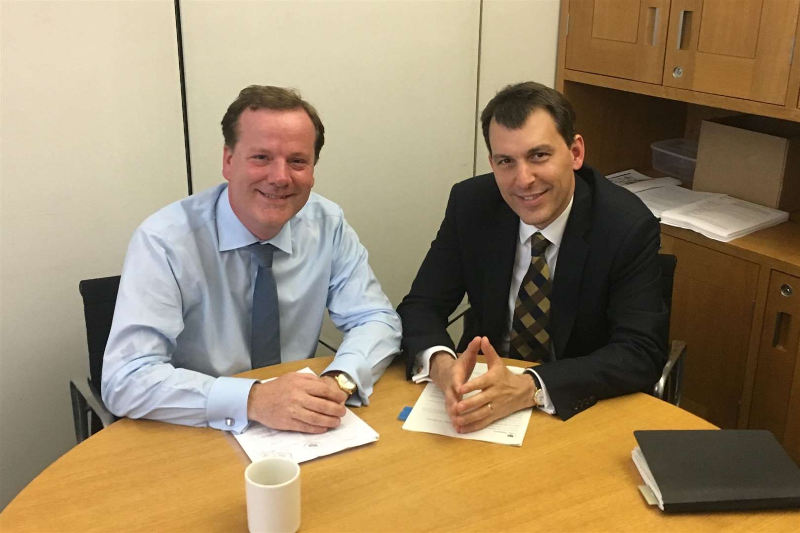 MP Charlie Elphicke with Treasury minister John Glen. Picture: Office of Charlie Elphicke.