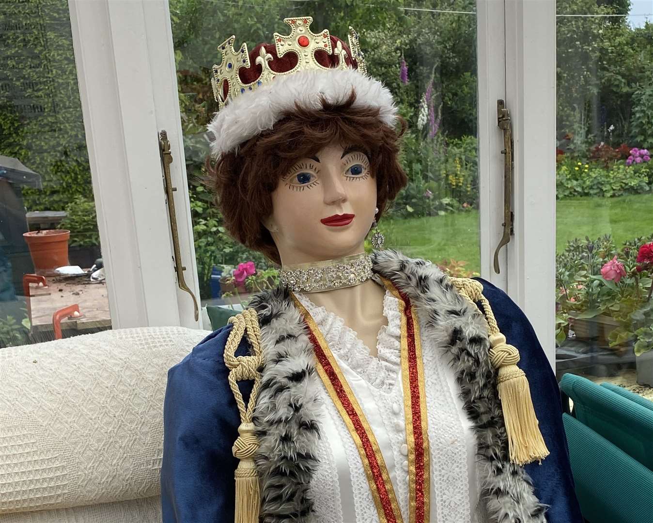 The Queen made it to the village party. Pictures supplied by: Kay Turner