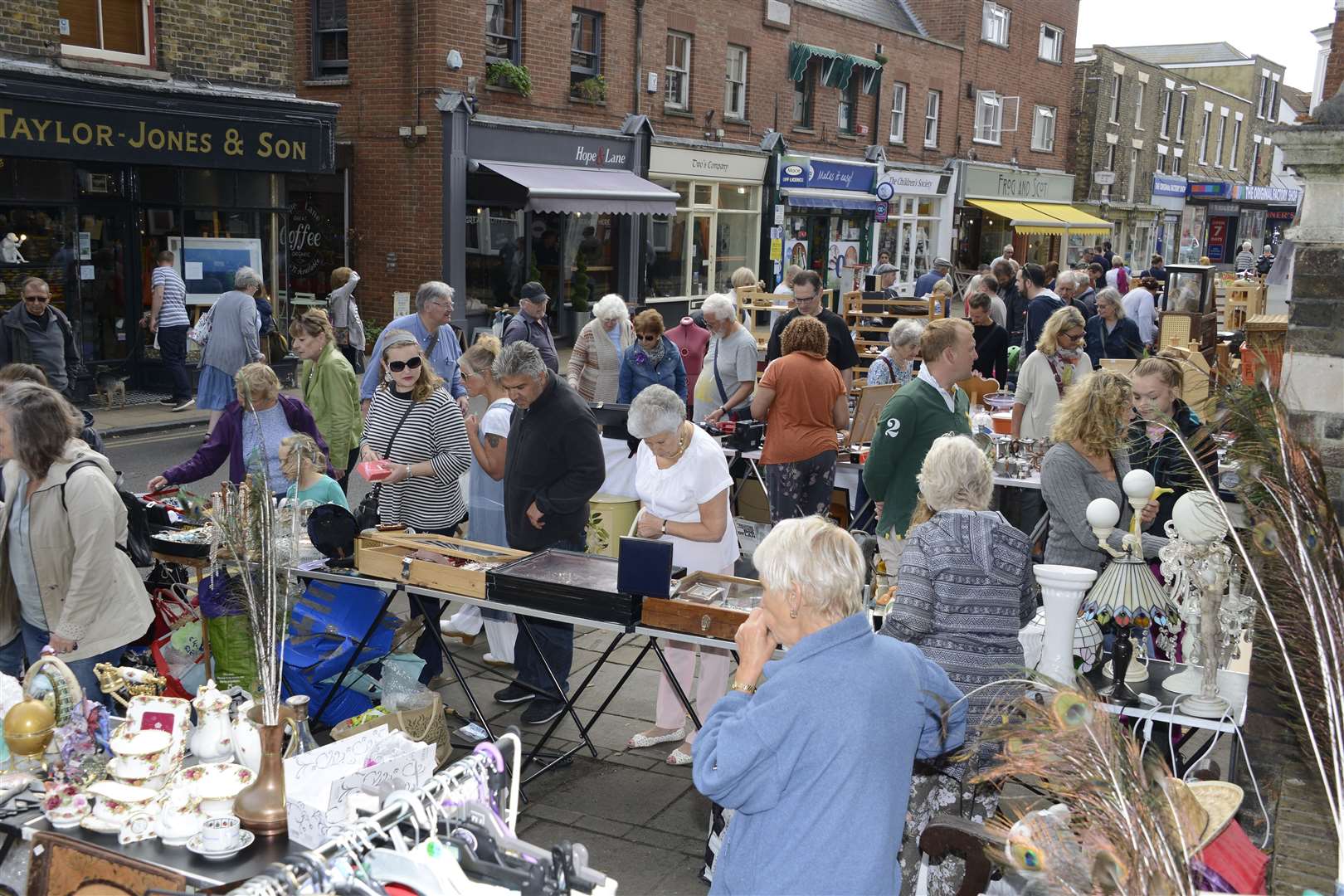 Hundreds of shoppers will visit Deal Braderie. Picture: Paul Amos