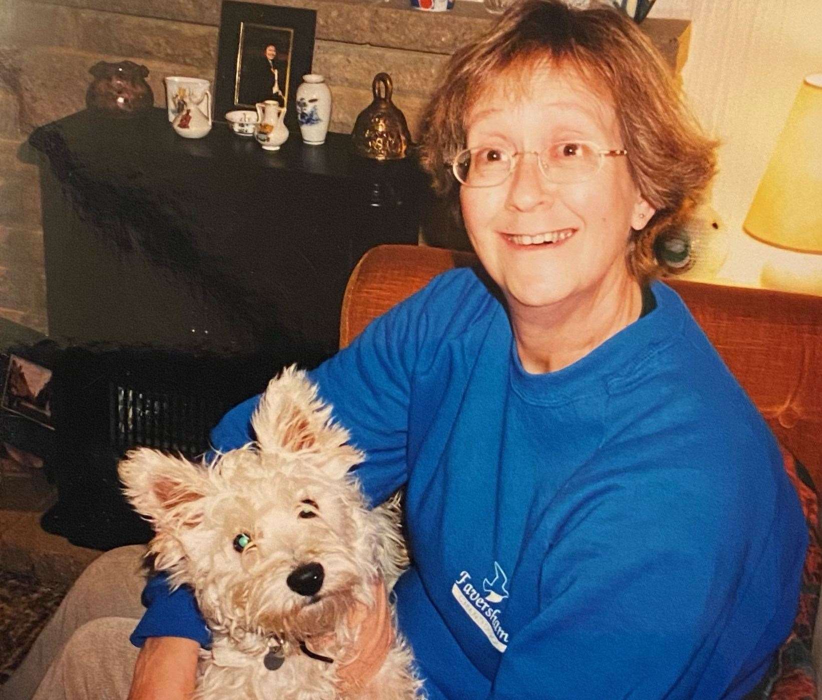 Ann Smith, pictured on the Isle of Wight with her sister's dog. Picture: Carol Goatham