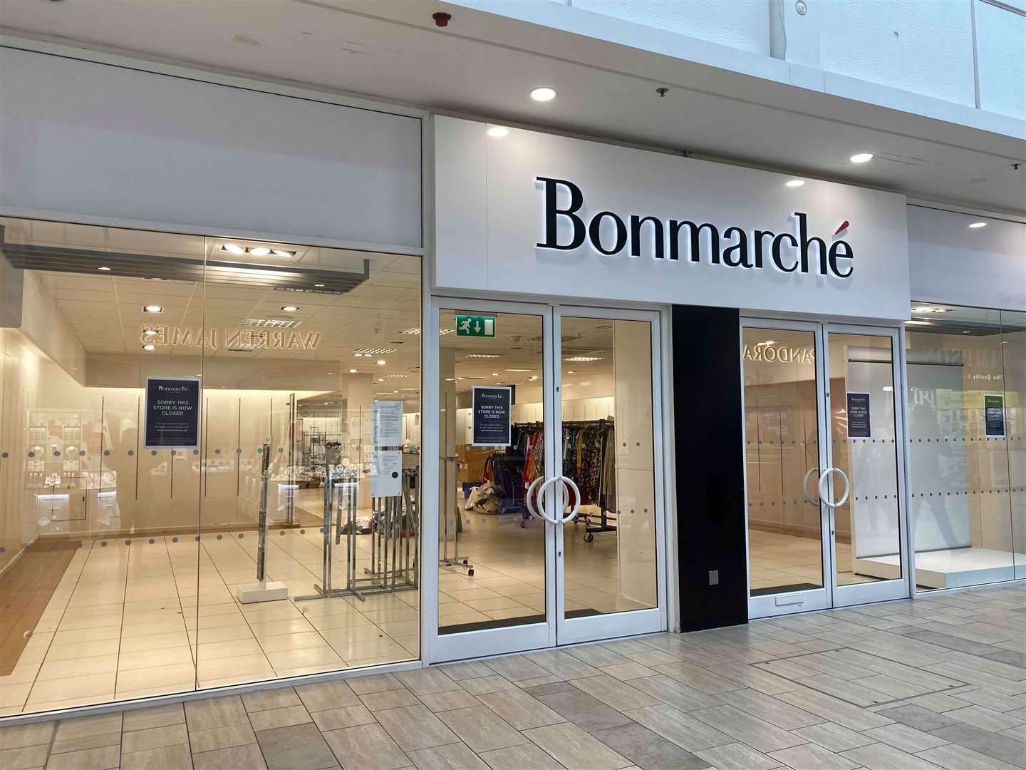Ashford's Bonmarche store has been emptied after yesterday's closure