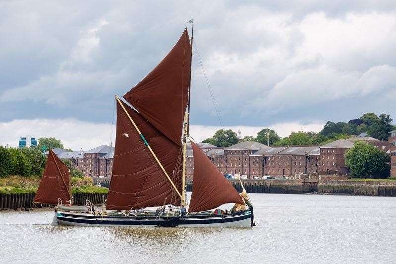 The Edith May Sailing Barge, at Chatham, is part of the river's history. Picture: Rikard Osterlund