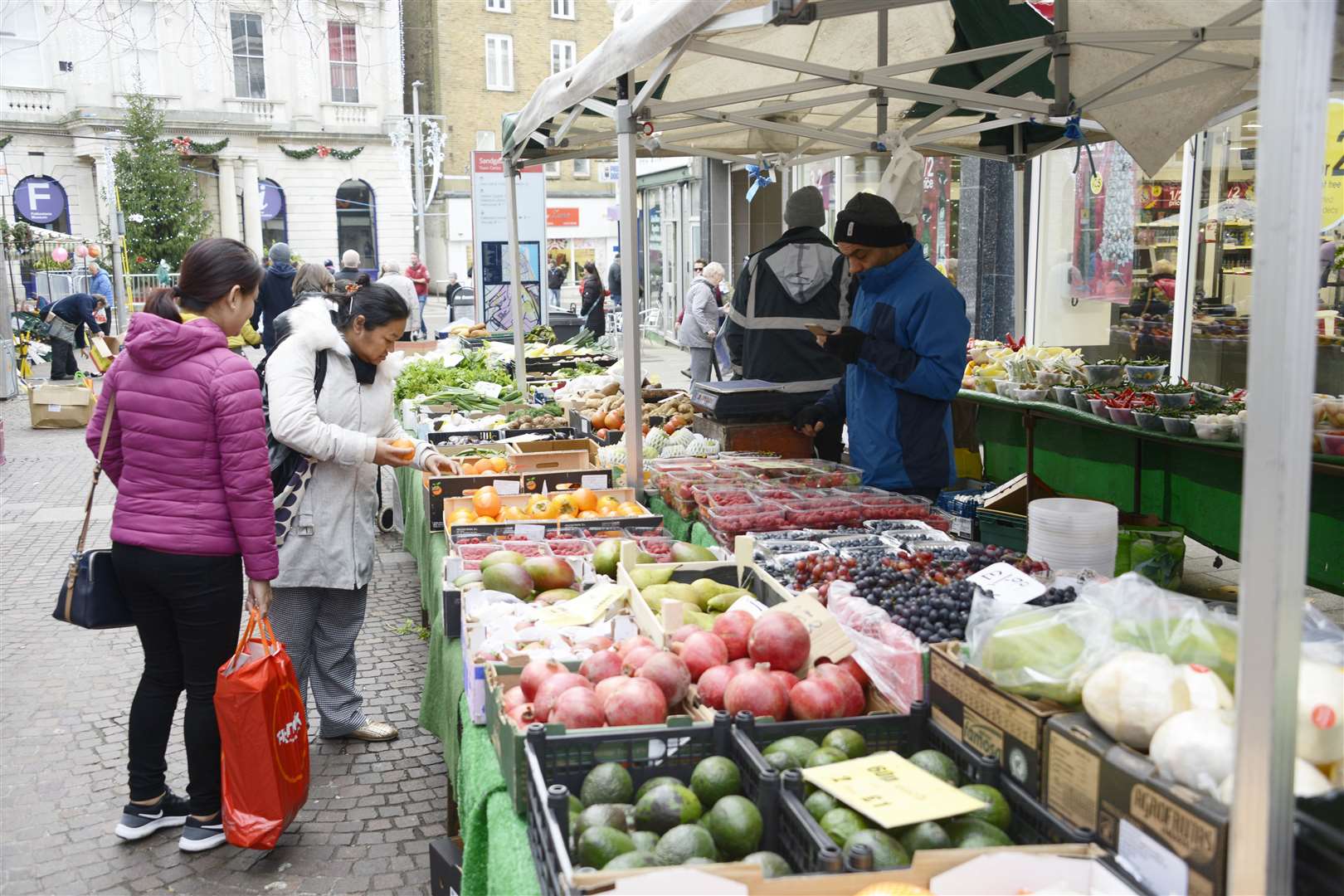 There are a variety of goods on sale at the market, including fruit and veg. Picture: Paul Amos