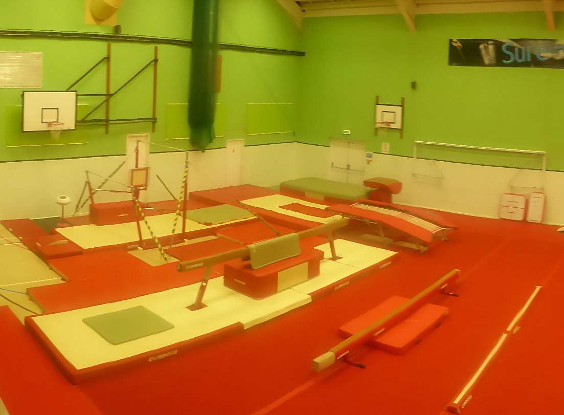 The gymnastics academy at Tenterden Leisure Centre