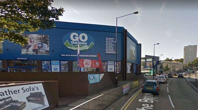Police and ambulance were seen near Go Outdoors last year after Mr Finden died