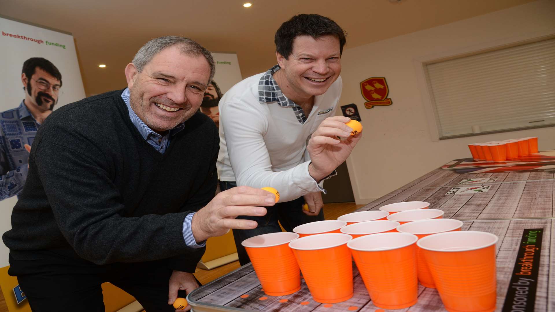 Dave Finch and Ian Hughes who have qualified to enter the first Official UK Beer Pong Championship