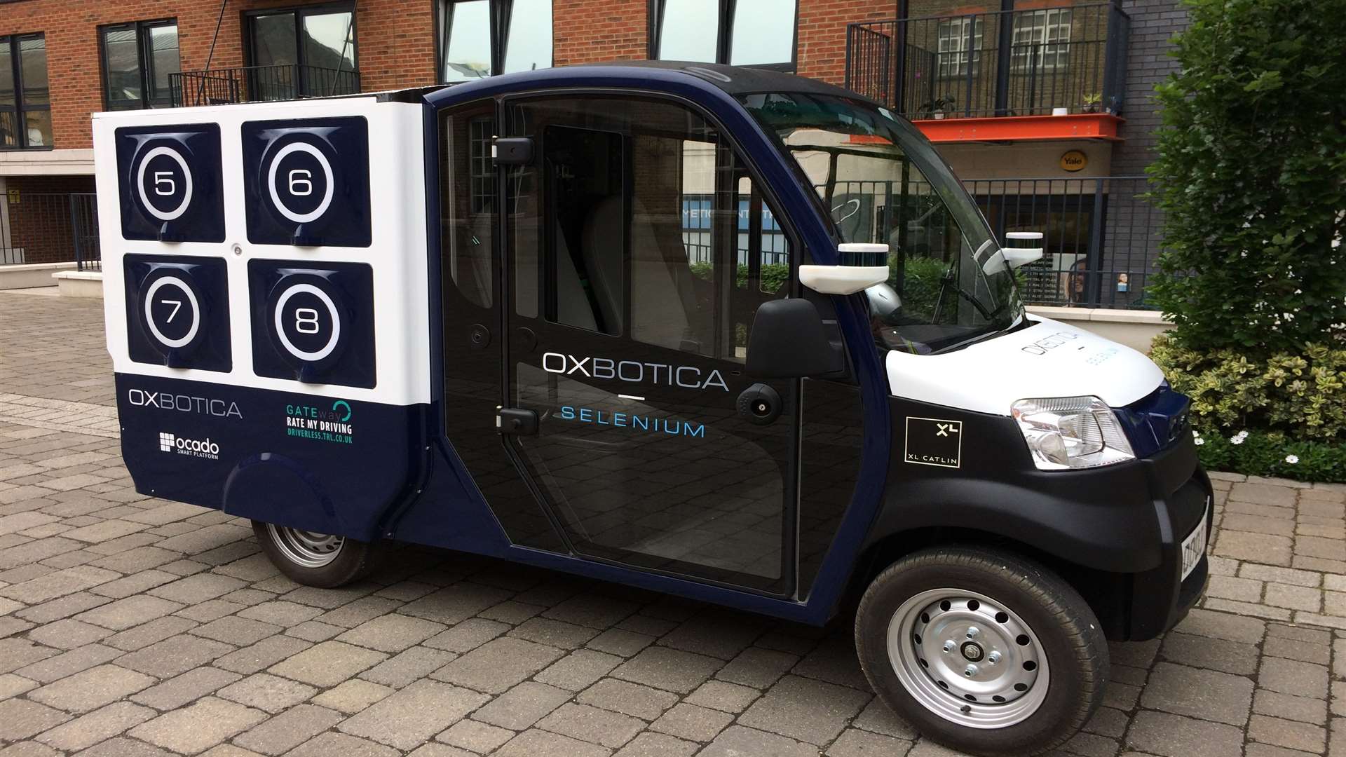 Convert supplied parts for the first trials of a self-driving grocery van developed for Ocada