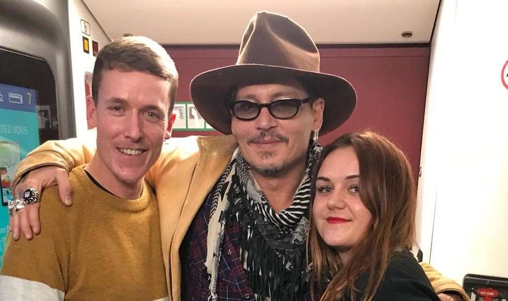 One of the kindest celebrity sightings stories you're likely to hear, Johnny Depp with Dave and Roxanne King