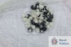 Ranger was found with 31 wraps of cocaine and 29 wraps of heroin. Picture: Kent Police.