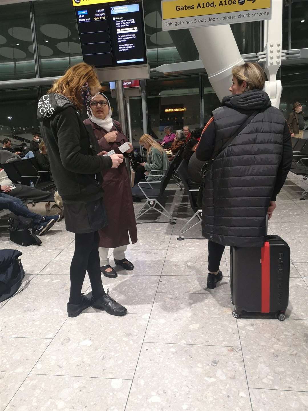 Passengers were left stranded at Heathrow Airport when British Airways cancelled flights on Wednesday (Michelle Heinrich/PA)