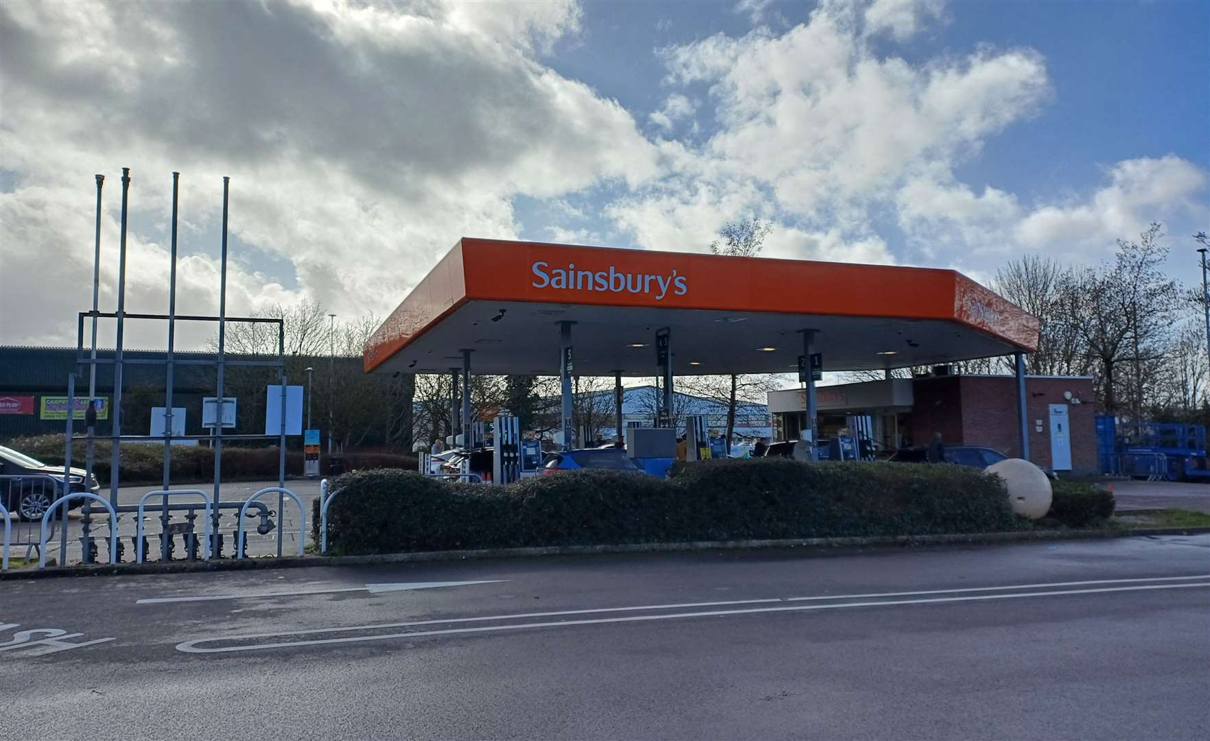 Sainsbury's Petrol Station in Quarry Wood Industrial Estate has now reopened