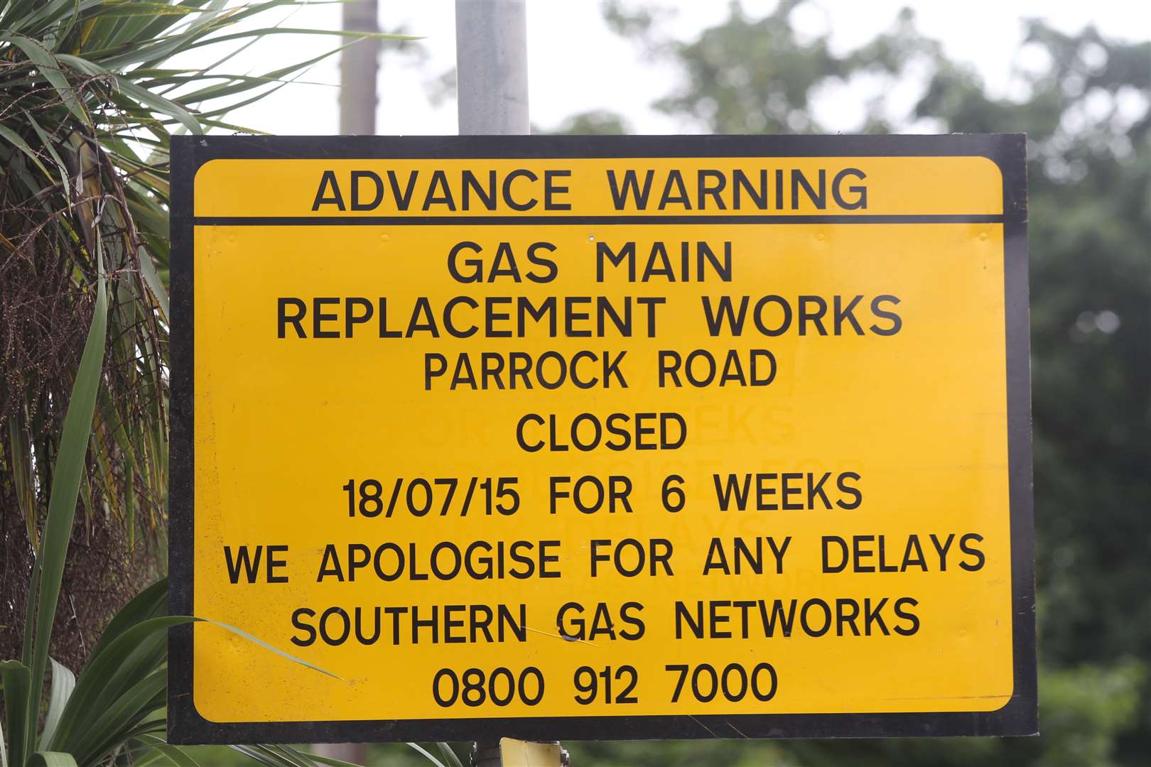 Sign spotted near Parrock Road