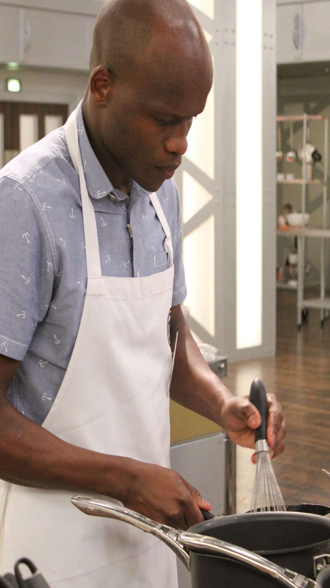 Aylesford chef Petrus Madutlela feels the heat in the MasterChef kitchen
