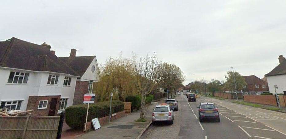 The fire happened in Shorncliffe Road, Folkestone. Pic: Google streetview