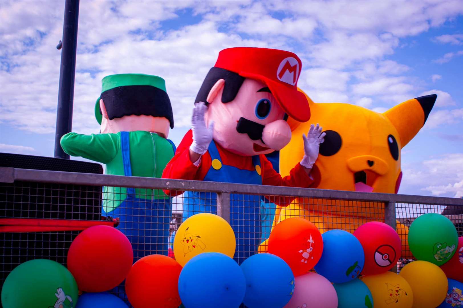 Margate Carnival 2023: Family favourites like Mario and Pikachu were in attendance. Picture: Louis Mclaren