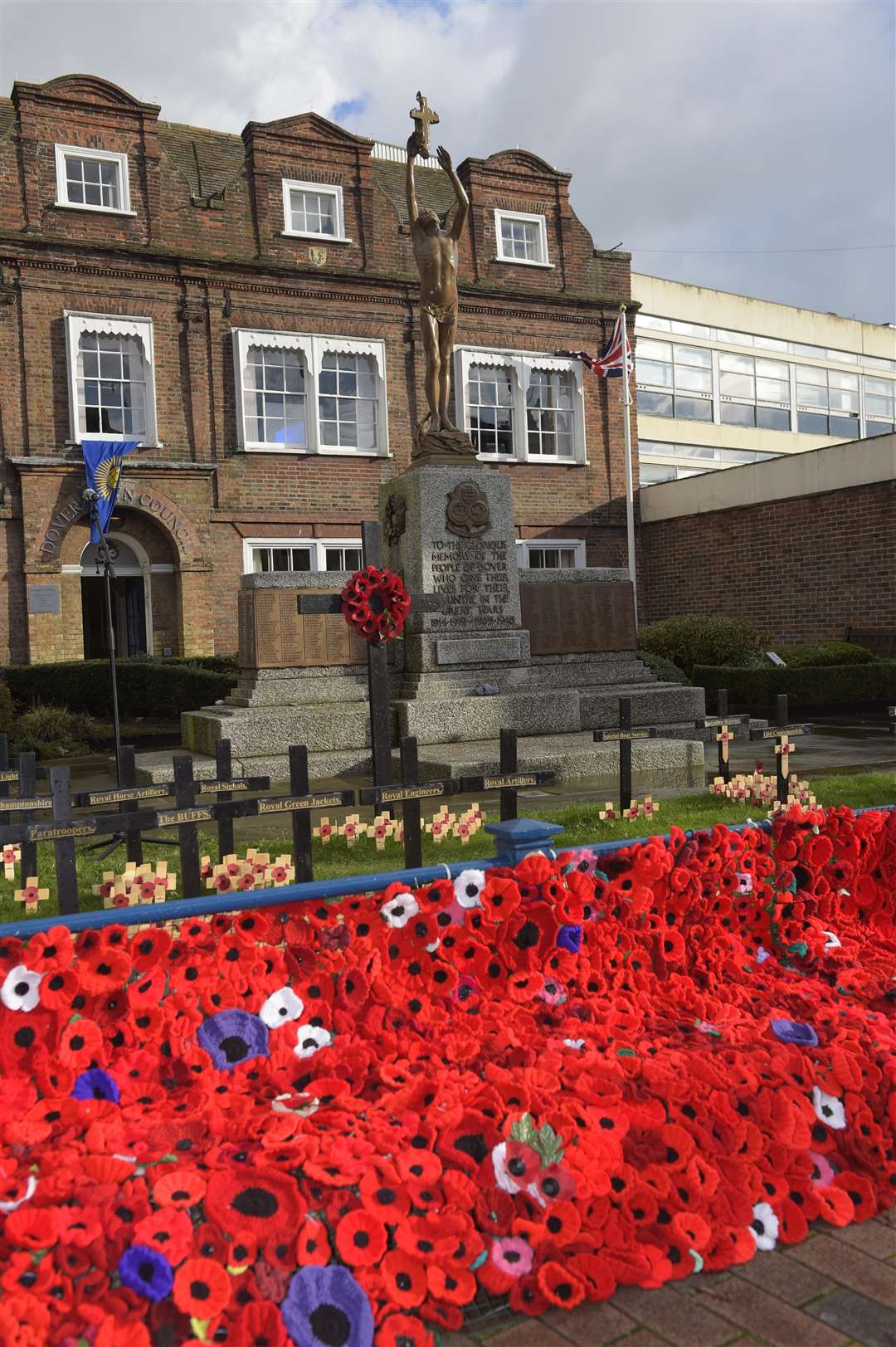 War Memorial, Biggin St, Dover. Remembrance Sunday service last year.Picture: Tony Flashman