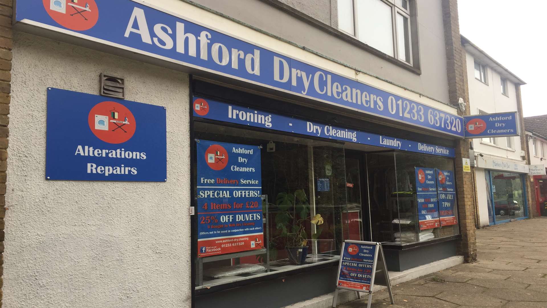 Ashford Dry Cleaners on Faversham Road
