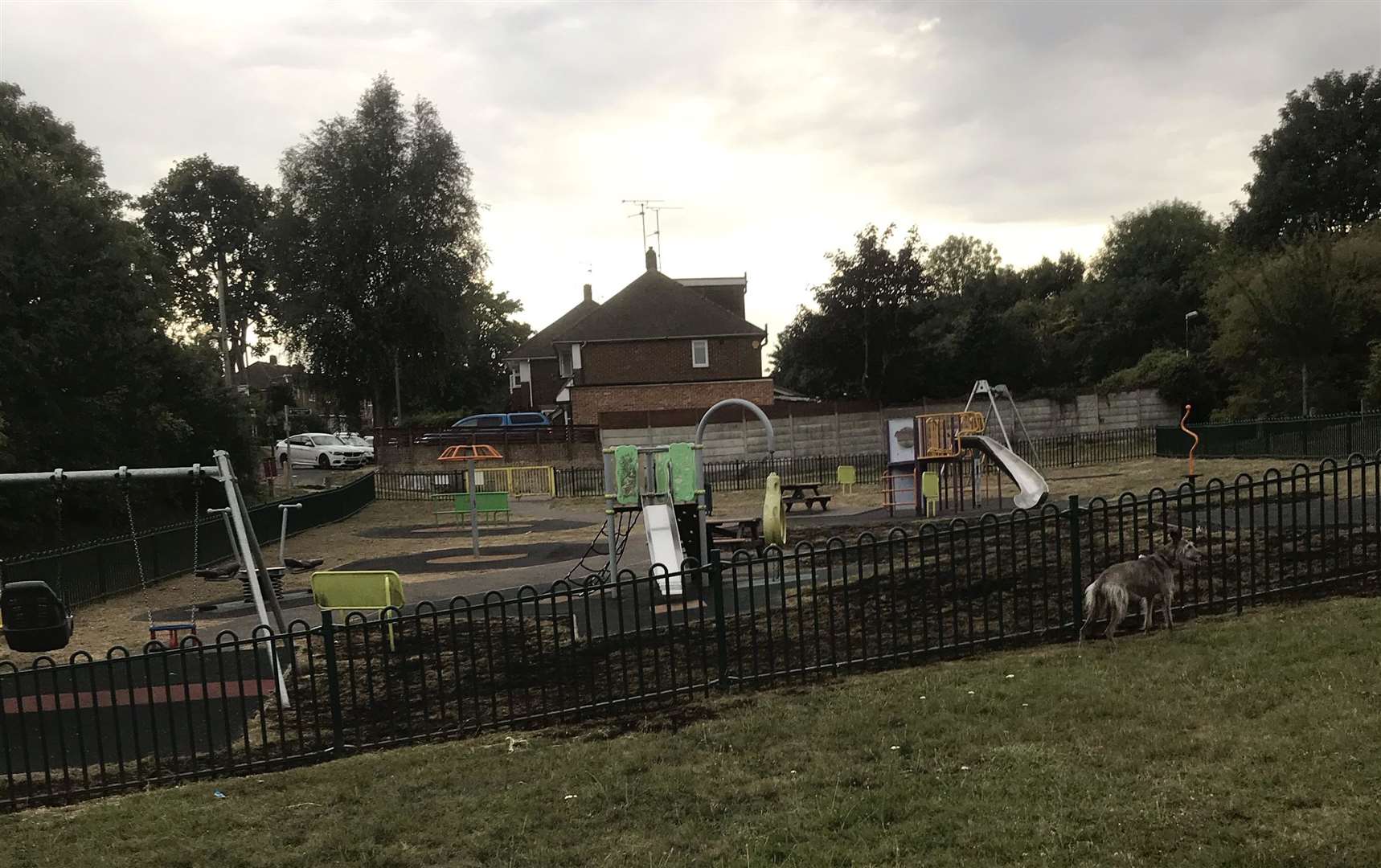 Children's playground destroyed by fire on the Davis estate