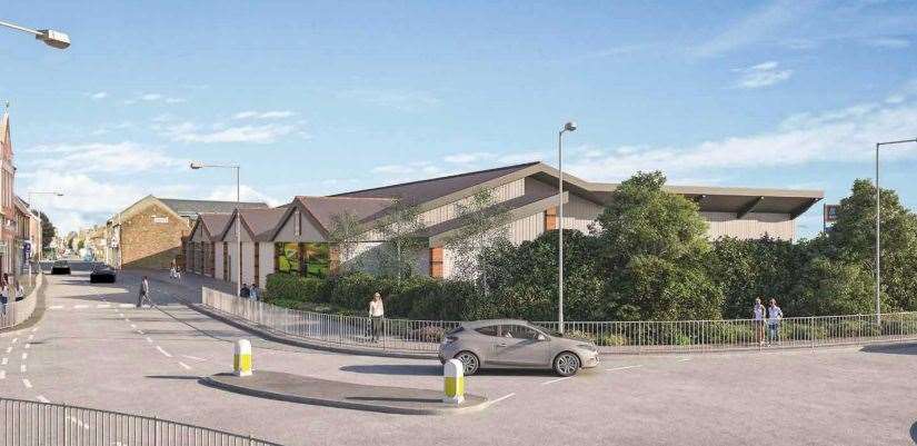 What Aldi in East Street, Sittingbourne could look like if plans are approved. Picture: Aldi
