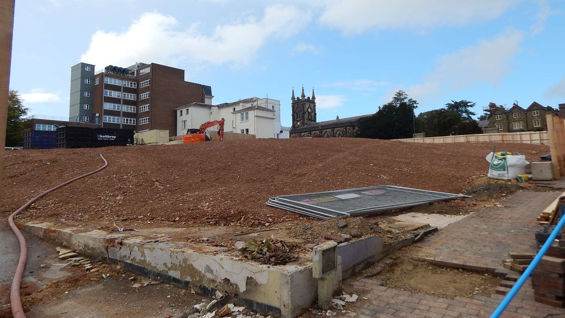The site being flattened earlier this month. Picture: Carolyn Gray