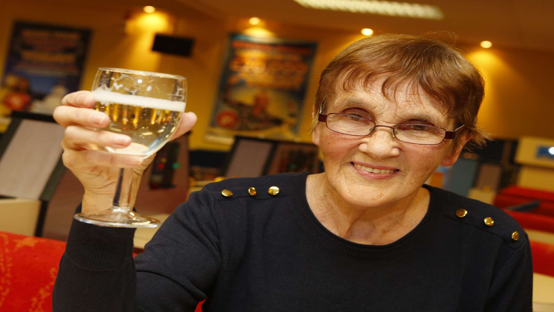 Cheers! Mary Fuller won £20,000 with a £1 ticket. Picture: Andy Jones