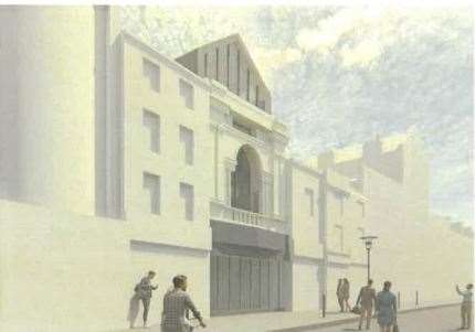 A CGI image shows the proposed redevelopment of the old cinema in King Street, Gravesend