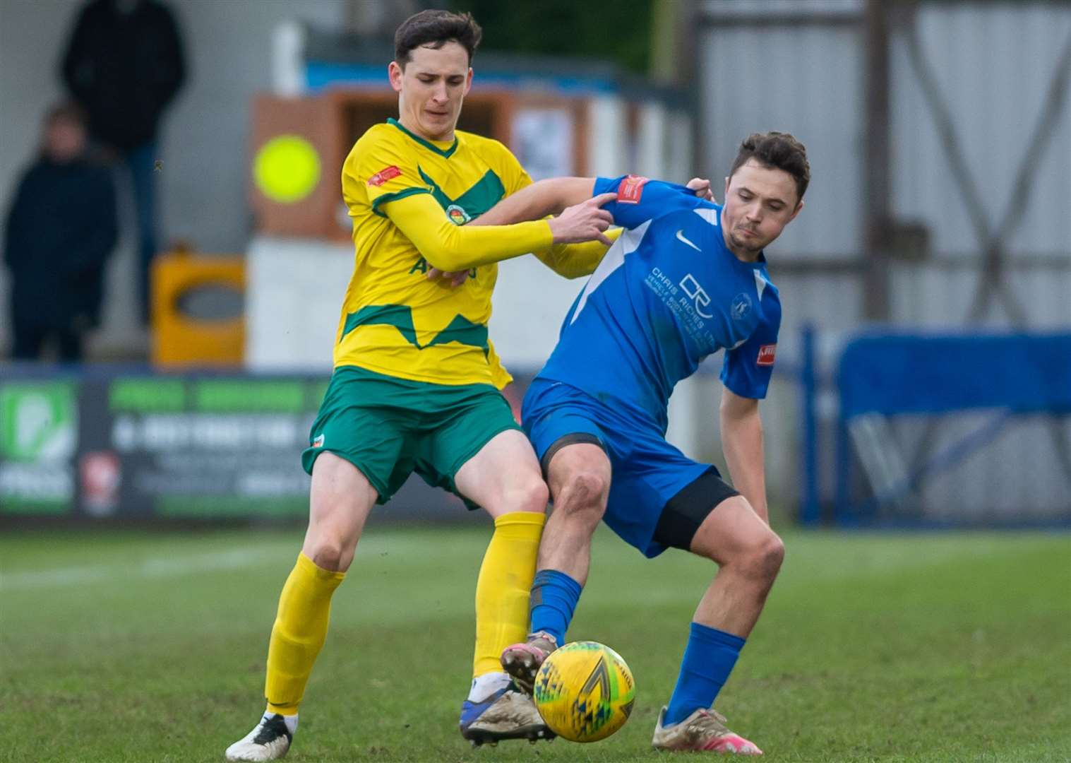 Herne Bay striker Rory Smith, right, has hit a rich vein of form in front of goal. Picture: Ian Scammell