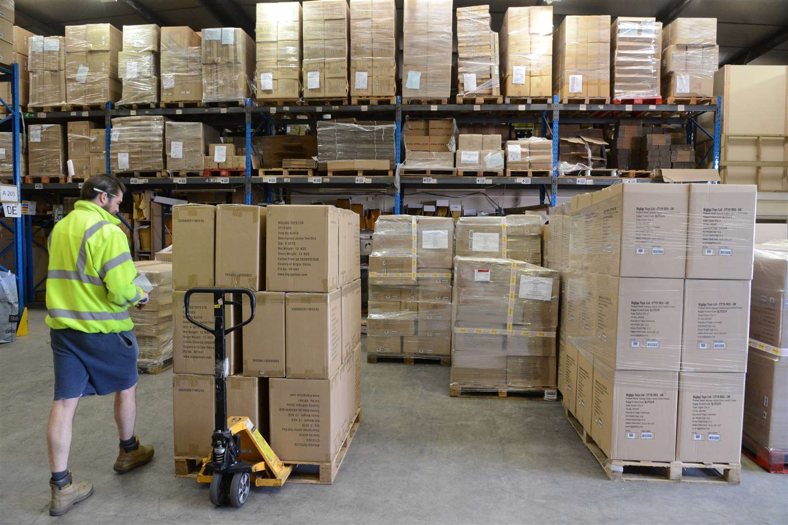 The warehouse and distribution centre at Bigjig Toys