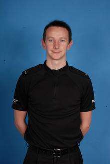 PC Wayne Owen, who rescued a woman from a burning car.