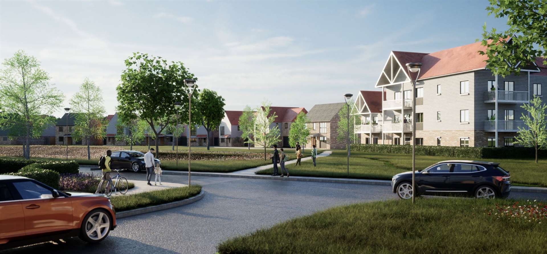 How the new estate will look according to the plans now agreed by the city council. Picture: Kitewood