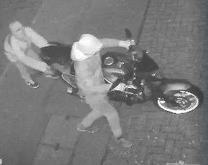 CCTV of a bike being taken without consent in Cliftonville