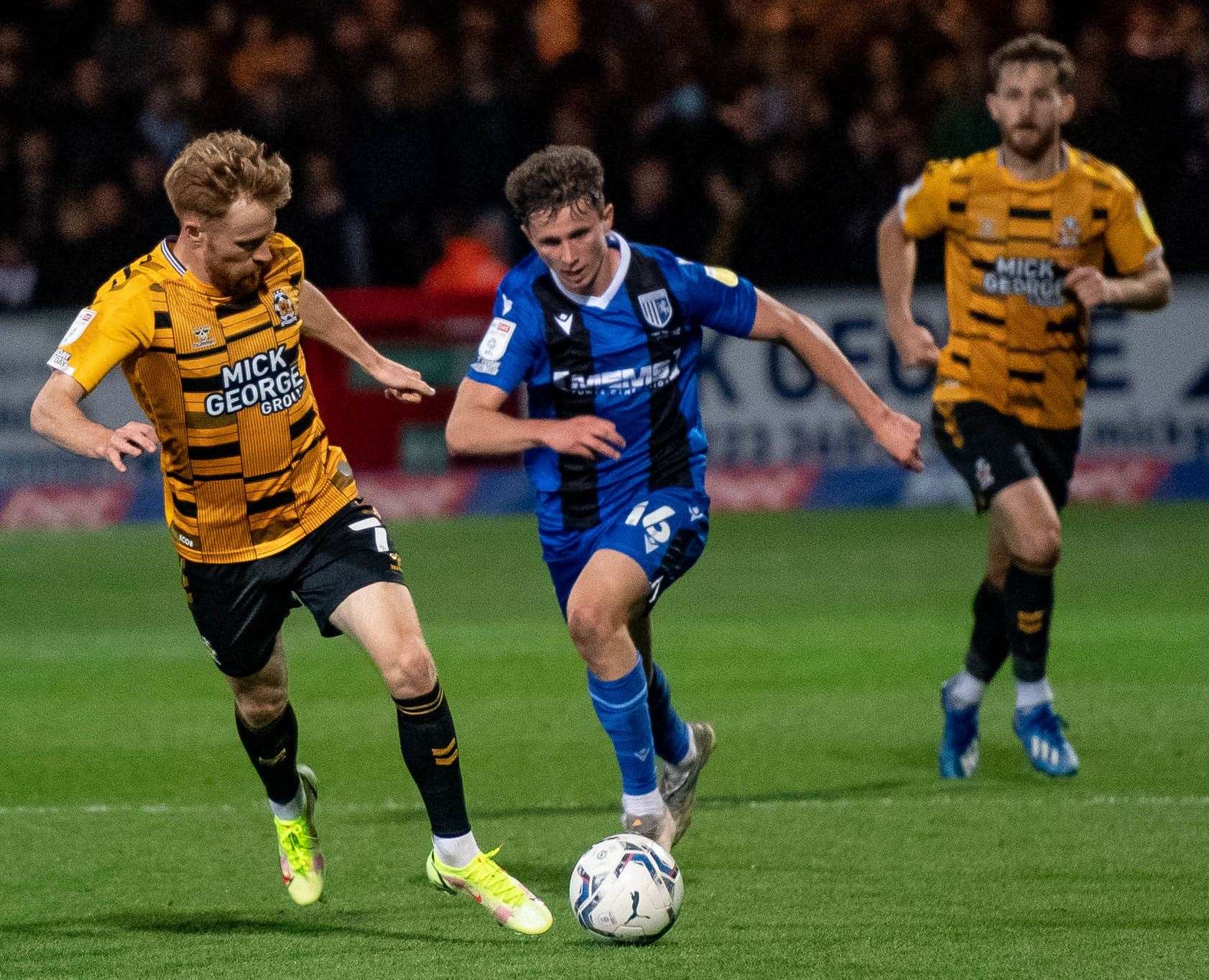 Dan Adshead chases down James Brophy in last night's game Picture: Keith Heppell