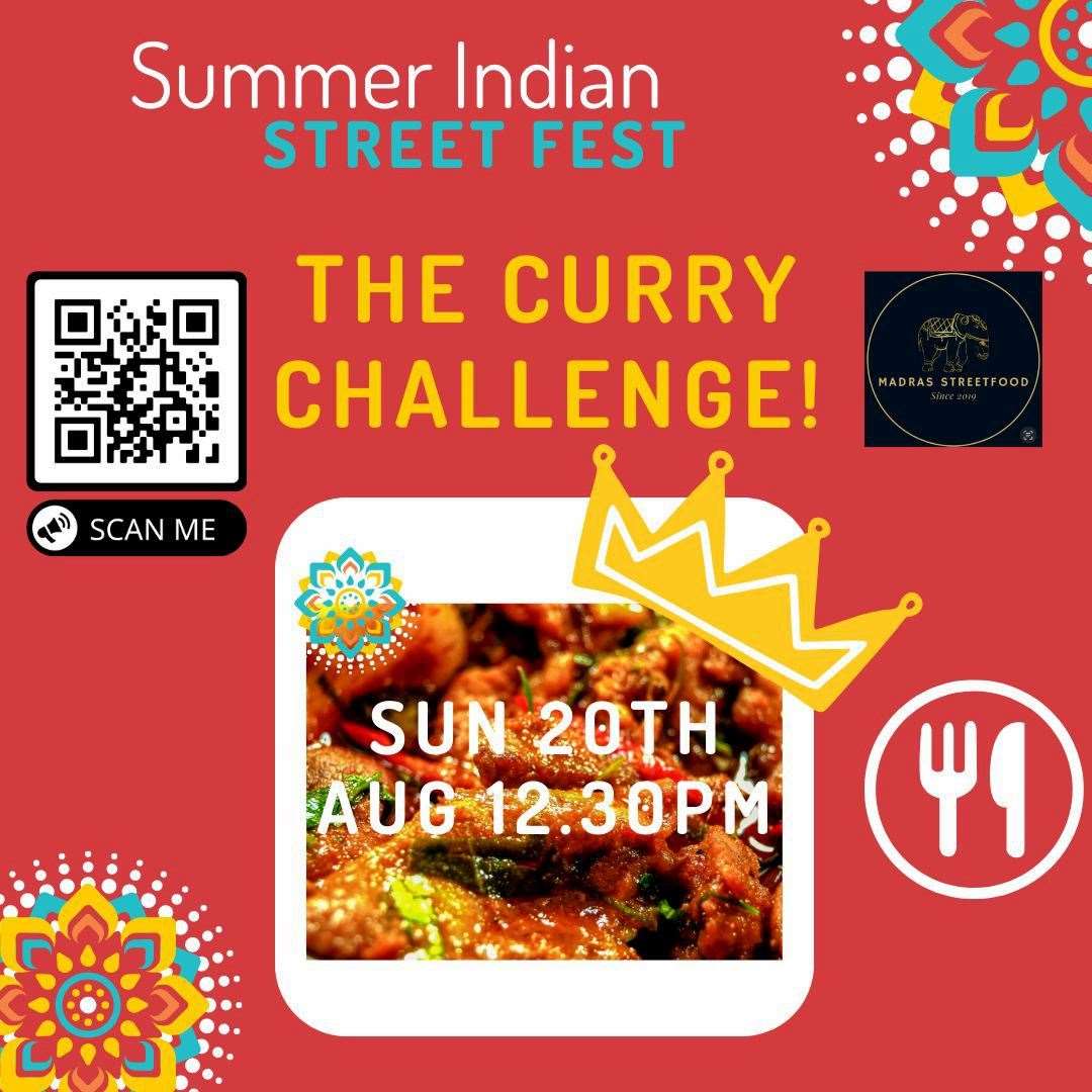 The participant who finished their curry the quickest will be crowned king or queen