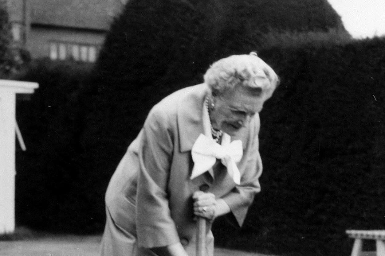 Clementine Churchill plays croquet in the garden: one of the pictures from Clementine Churchill: Speaking for Herself at Chartwell this winter