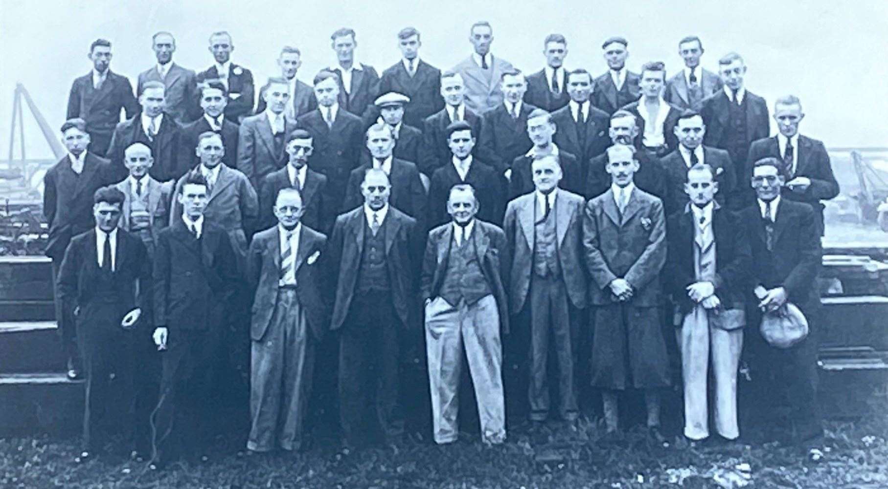 A works outing in 1933