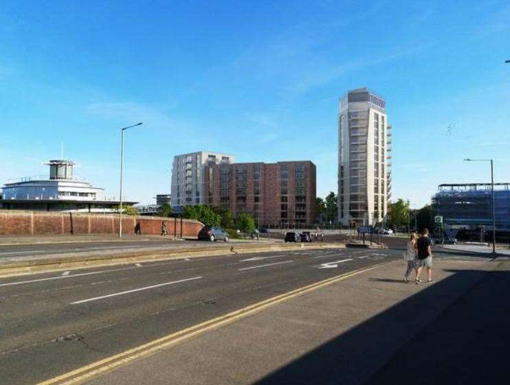 How the development could look overlooking Ashford International station