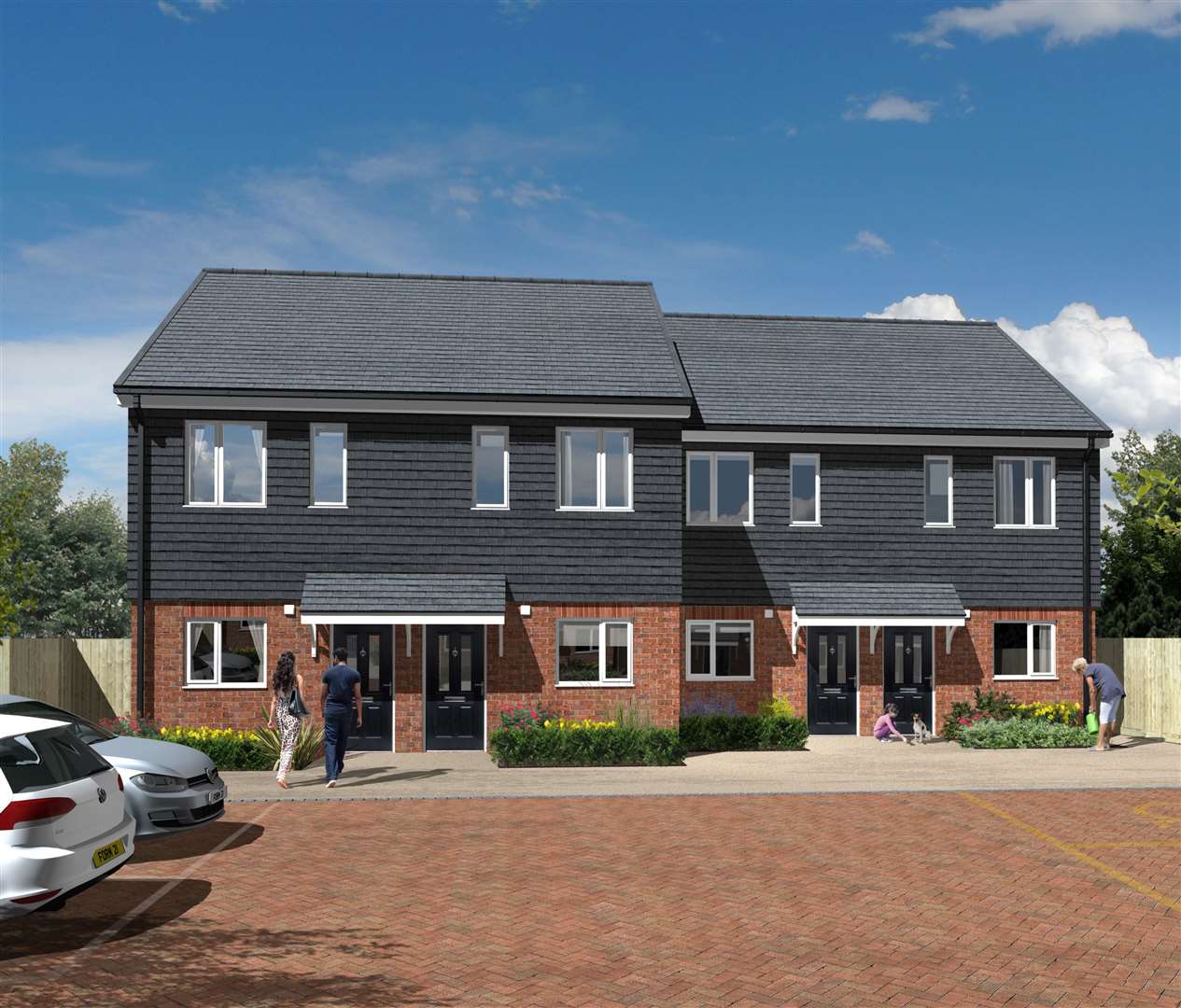 La West Kent Housing Association a annoncé son intention de construire 14 nouvelles maisons abordables sur le site de trois anciens blocs de garage