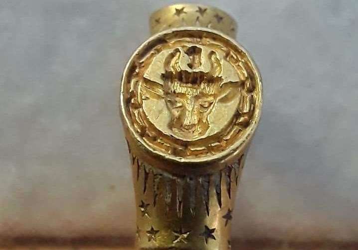 A solid gold bishop's ring said to be one of the most important historical finds discovered on the Isle of Sheppey