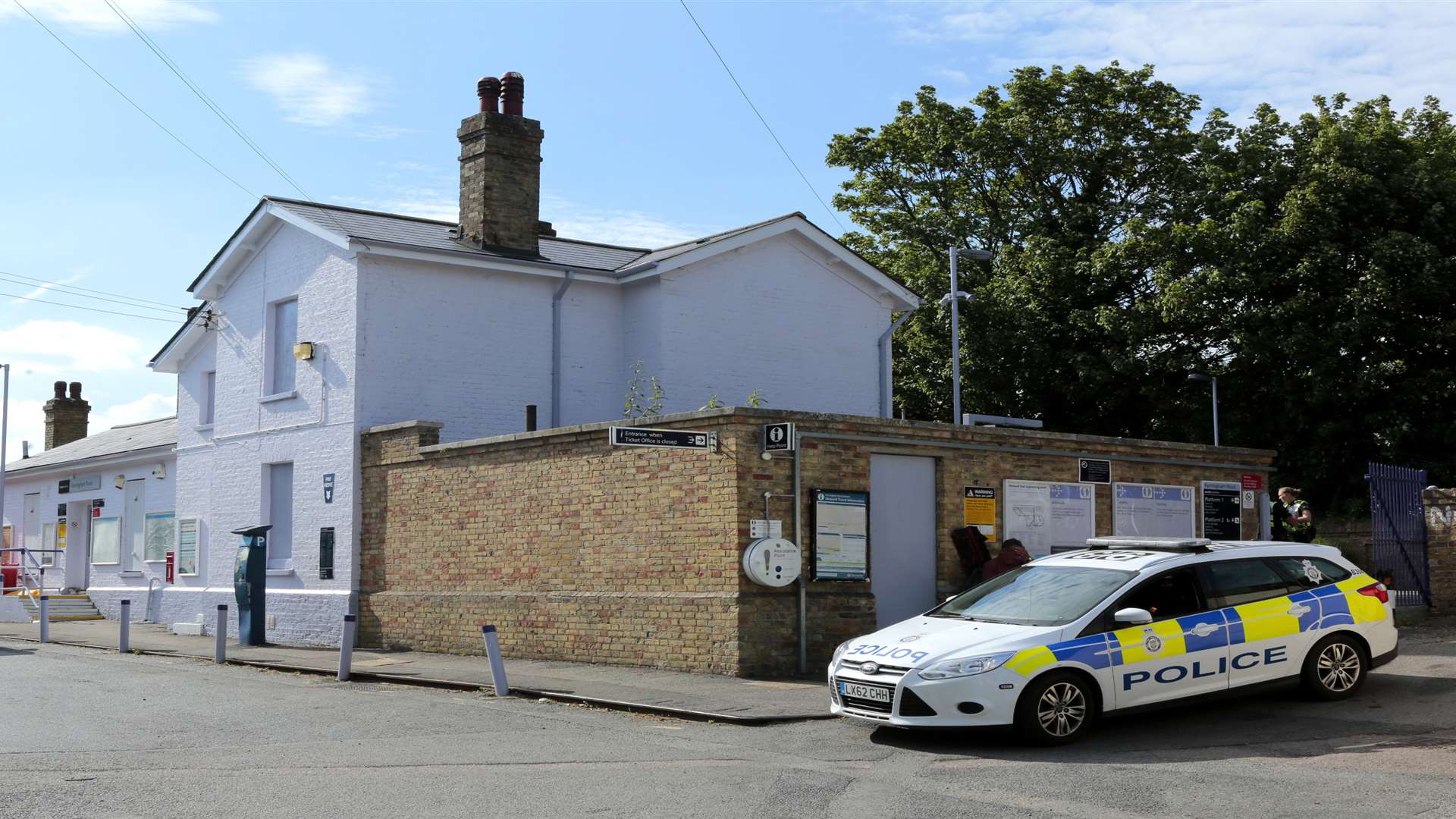 The man died after being hit by a train at Farningham Road Station, Station Road, Farningham