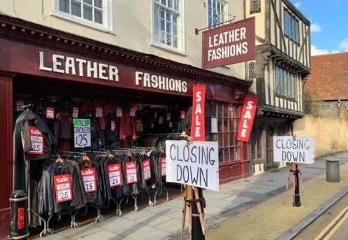 End of an era: The closure of Leather Fashions. Picture: Facebook