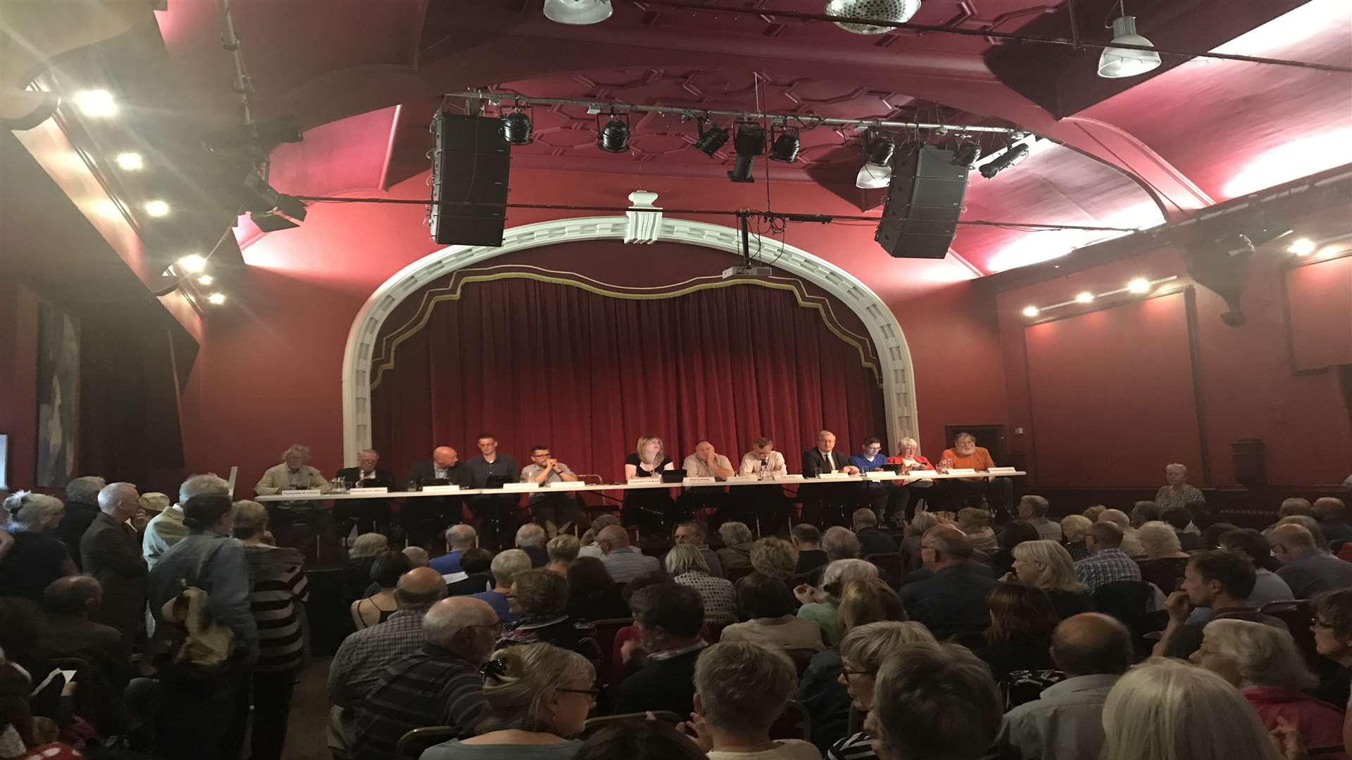 Campaigners filled the Astor Theatre for the meeting
